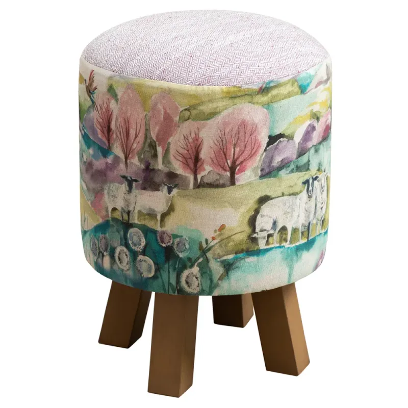 Buttermere Monty Round Footstool