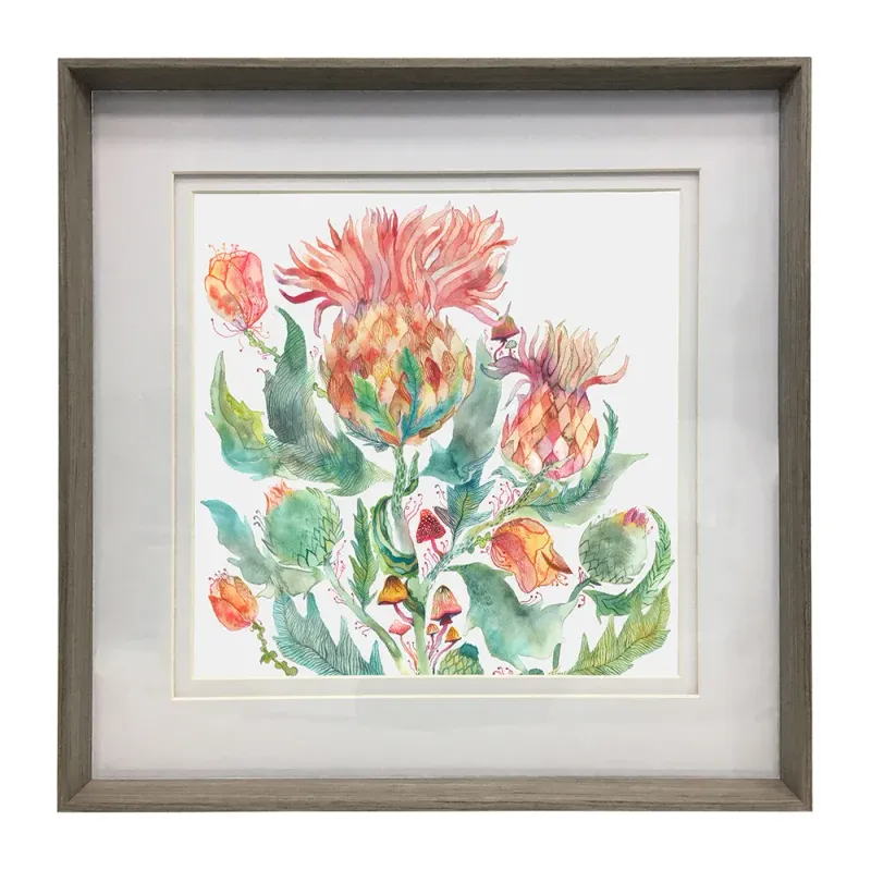 Enchanting Thistle Framed Print