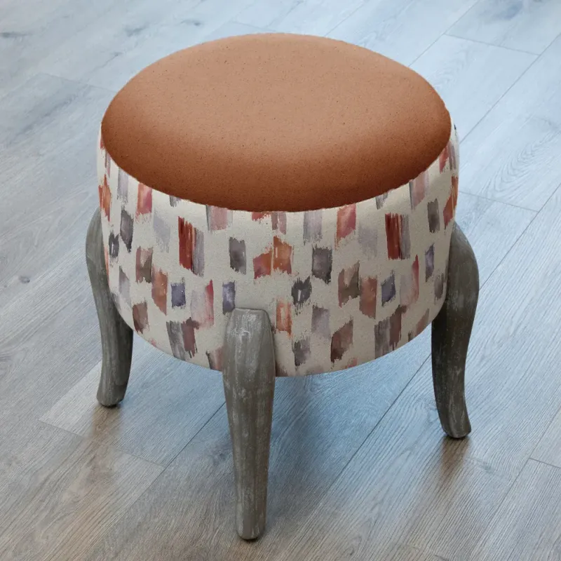 ​Arwen Printed Finn Footstool Roae Water