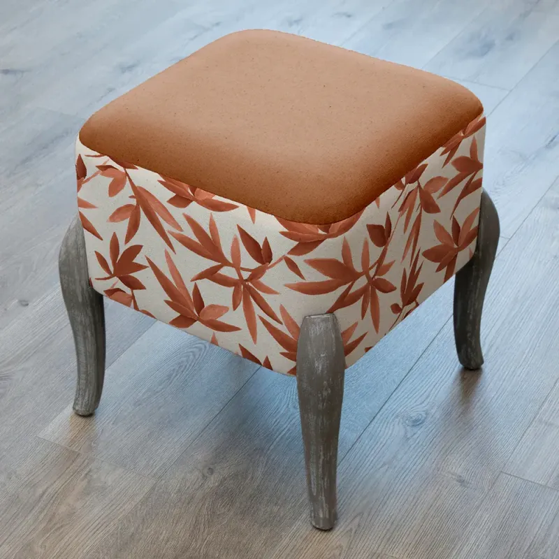 Silverwood Printed Ralf Footstool