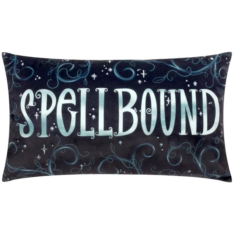 Spellbound Velvet Cushion Black