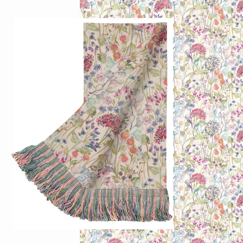 Hedgerow Printed Throw Green