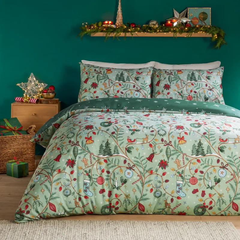 Noelle Green/Teal Duvet Set