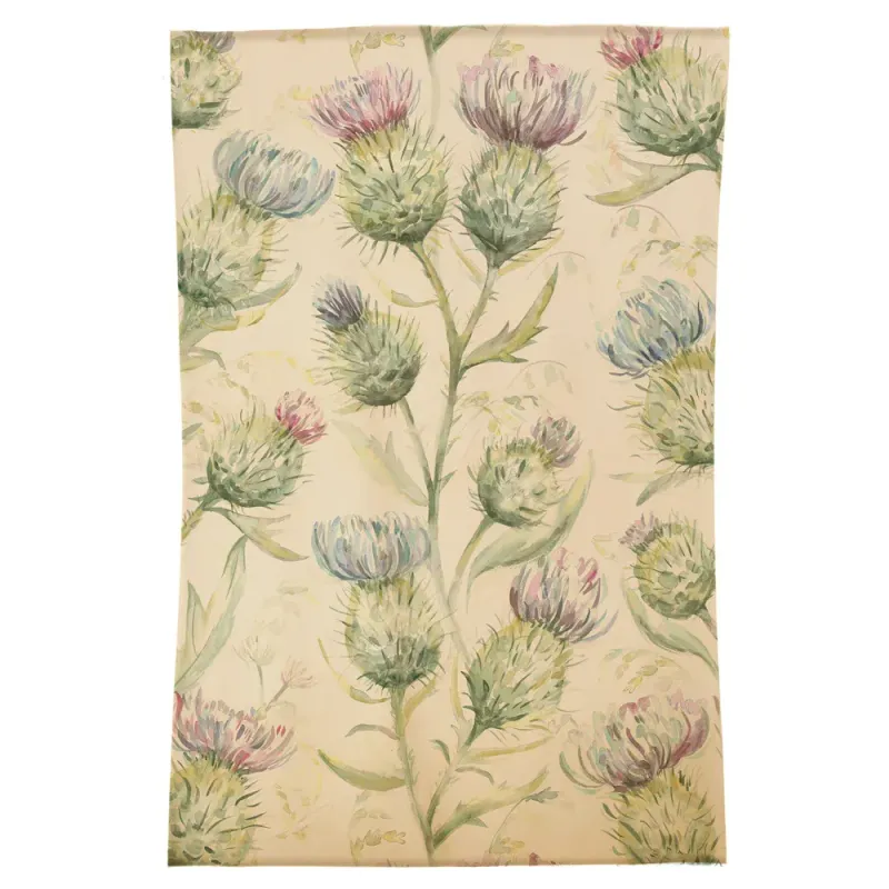 Thistle Glen Printed Wool Rug Green