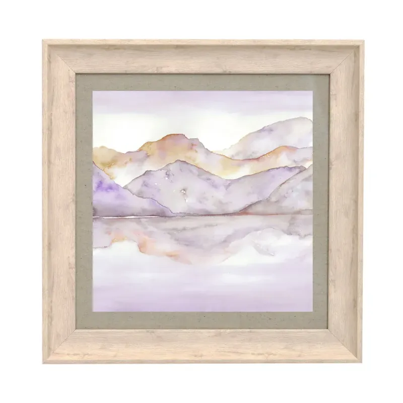 Dorian Framed Print Birch/Saffron
