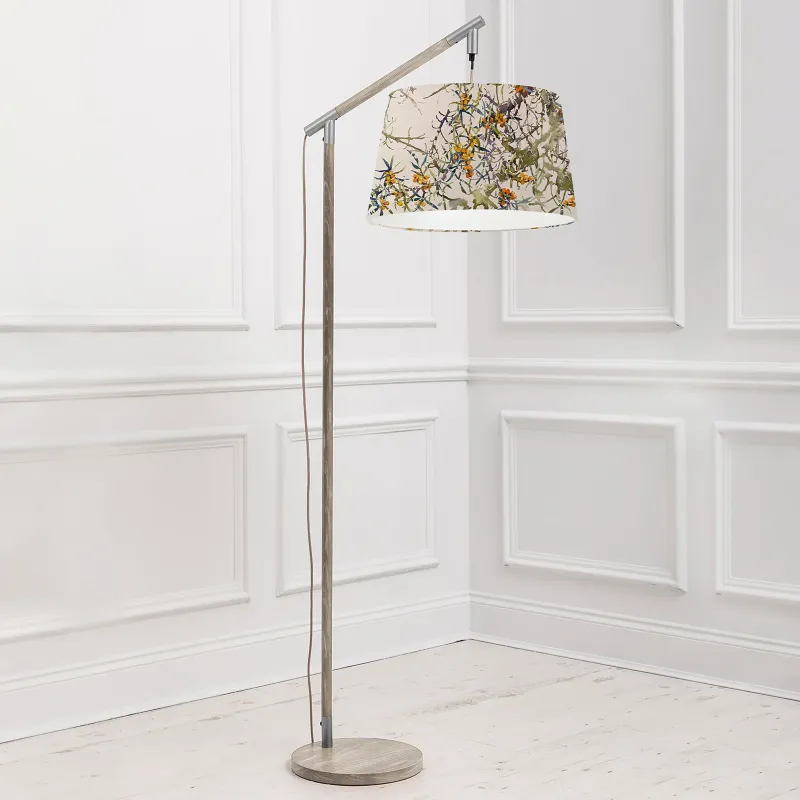 Hawthorn Quintus Taper & Quintus Complete Floor Lamp Grey/Olive