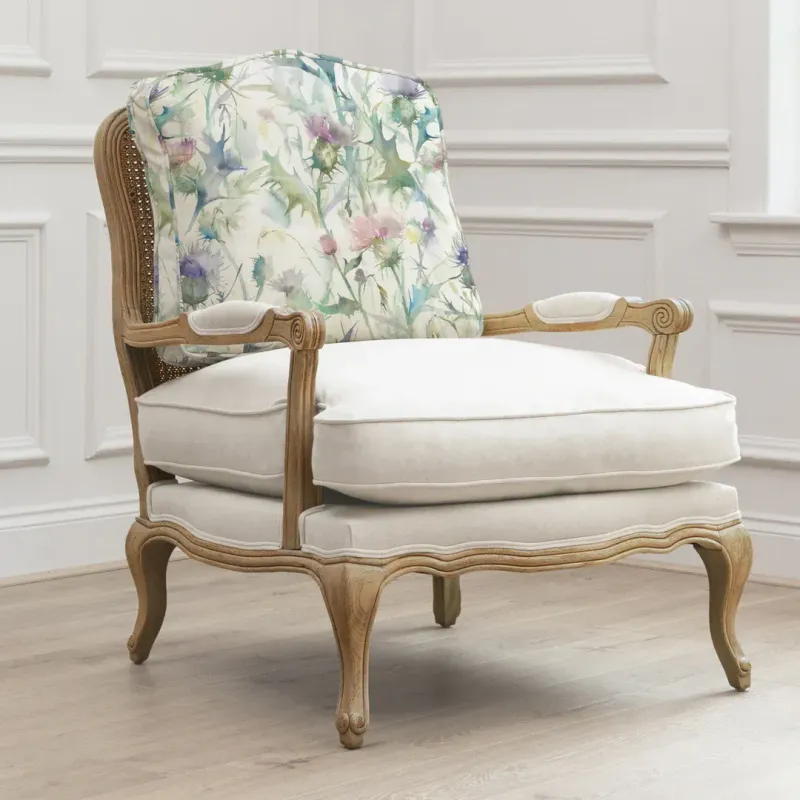 Cirsium Printed Florence Chair Oak/Damson