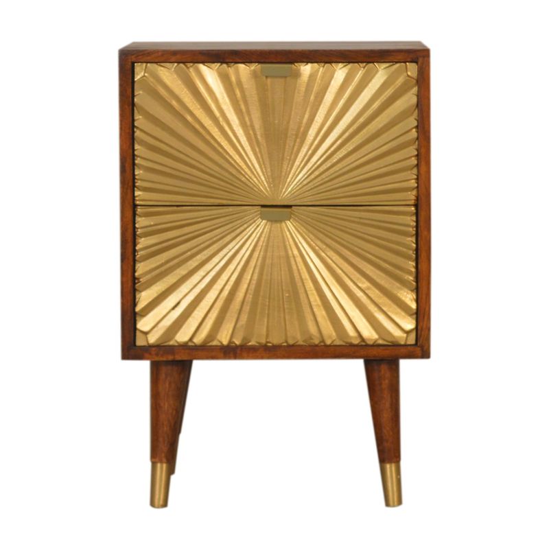 Manila Gold Bedside Mango Wood