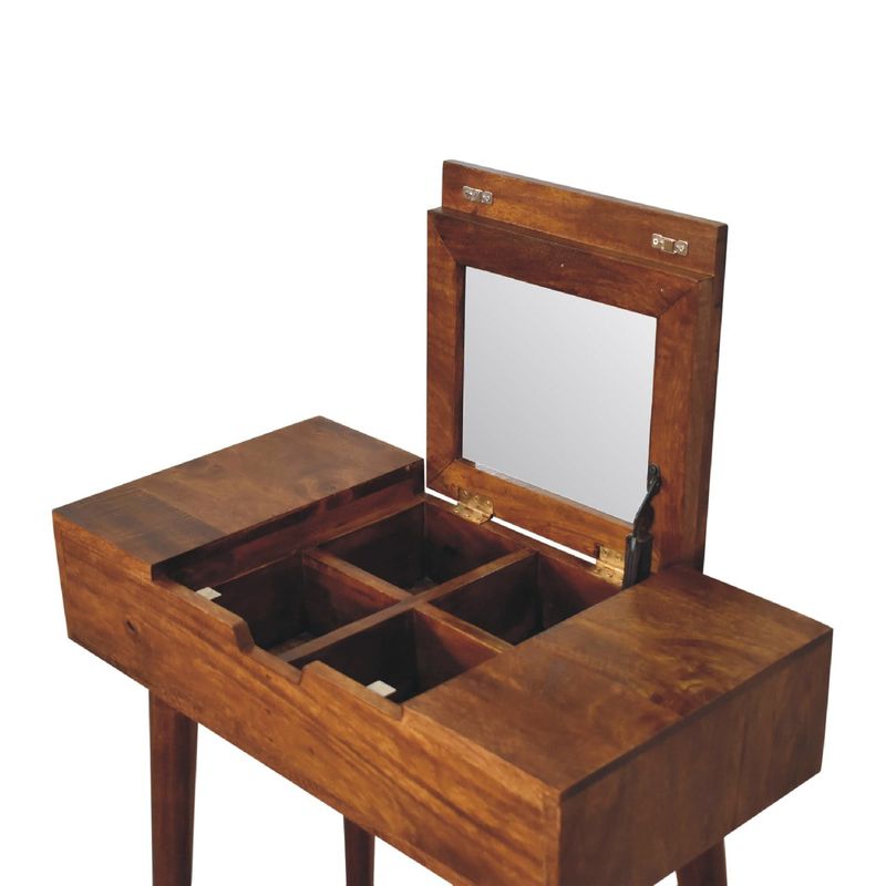 Mini Chestnut Fold Dressing/Vanity Table