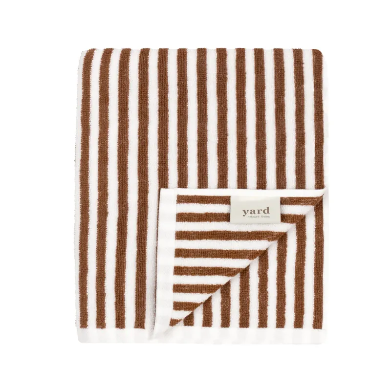 100% Cotton Hebden Design 3 Piece Towel Bale - Pecan