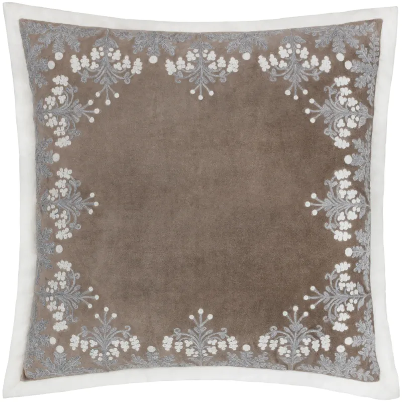 Winter Bloom Cushion Forest