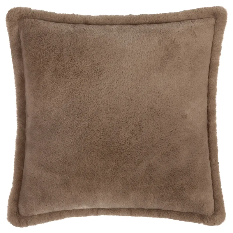 Kallu Faux Fur Cushion Mocha 55 x 55