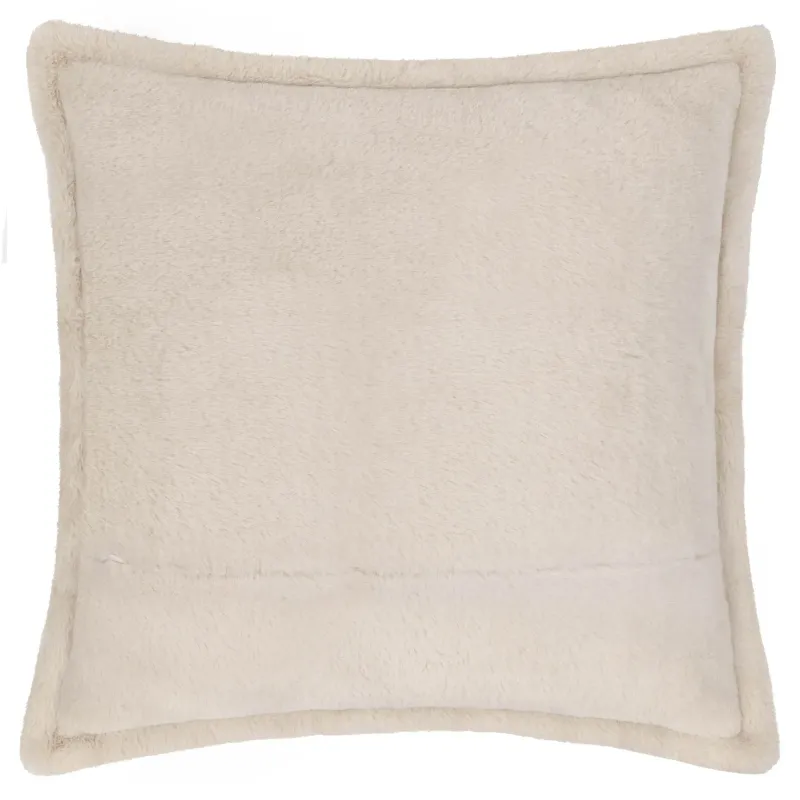 Kallu Faux Fur Cushion Natural 55 x 55