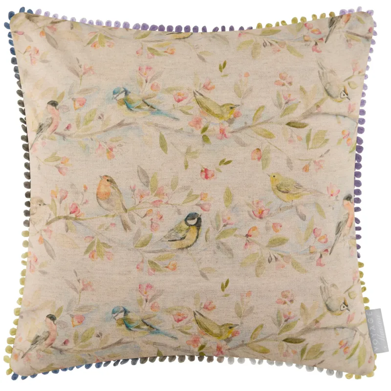 Tweet Printed Cushion Natural