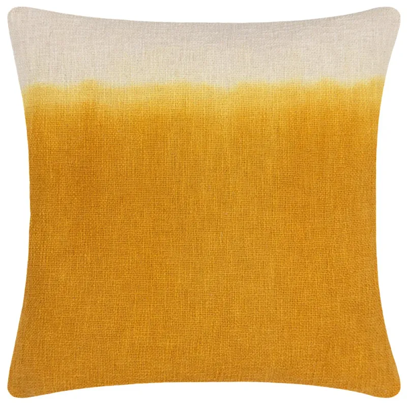 Mizu Dip Dye Cushion Ochre