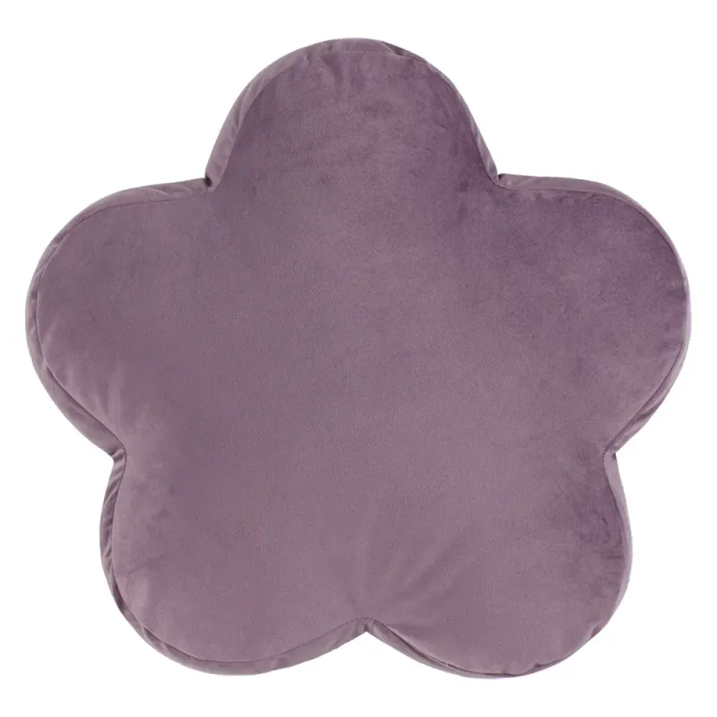 Flower Velvet Reversible Cushion Lilac