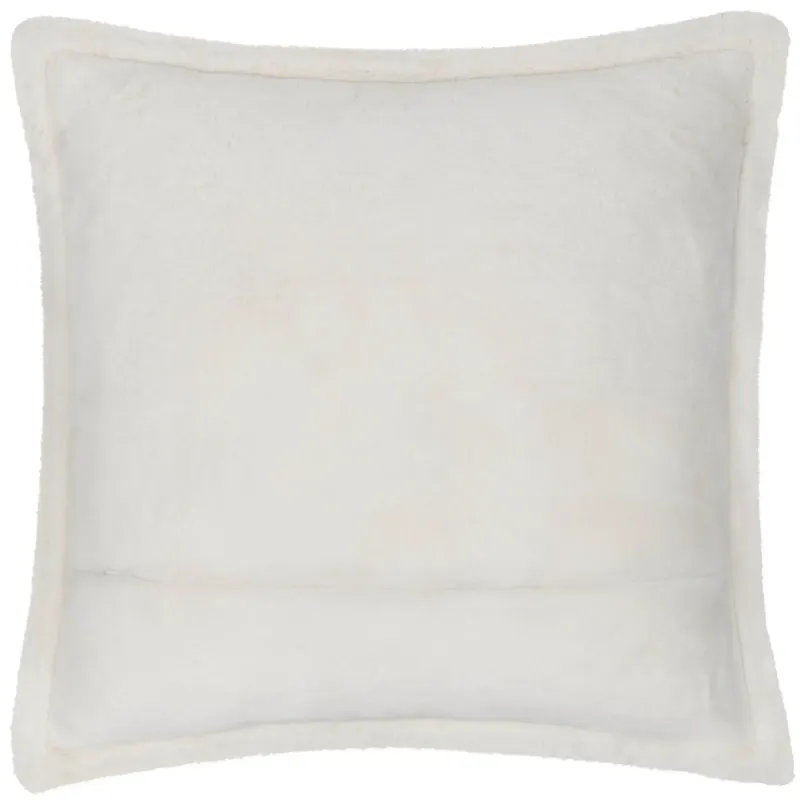 Kallu Faux Fur Cushion Ecru 45 x 45