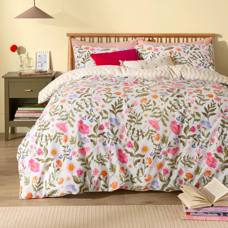 Summer Solstice Reversible Duvet Cover Set Multicolour