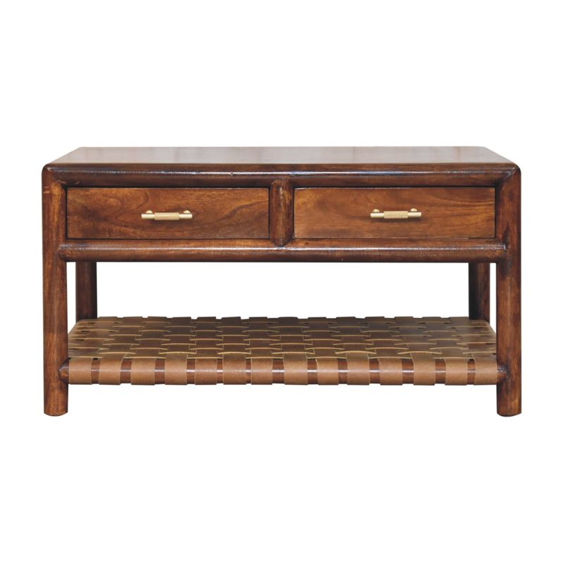Regency Woven Coffee Table with 4 drawers