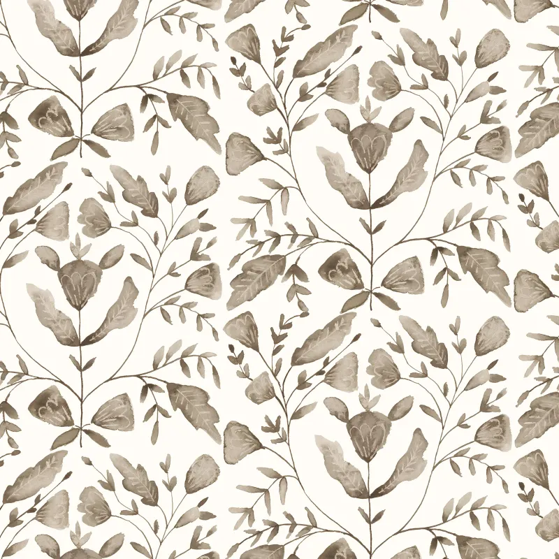 Juna 1.4m Wide Width Wallpaper (By The Metre) Stone