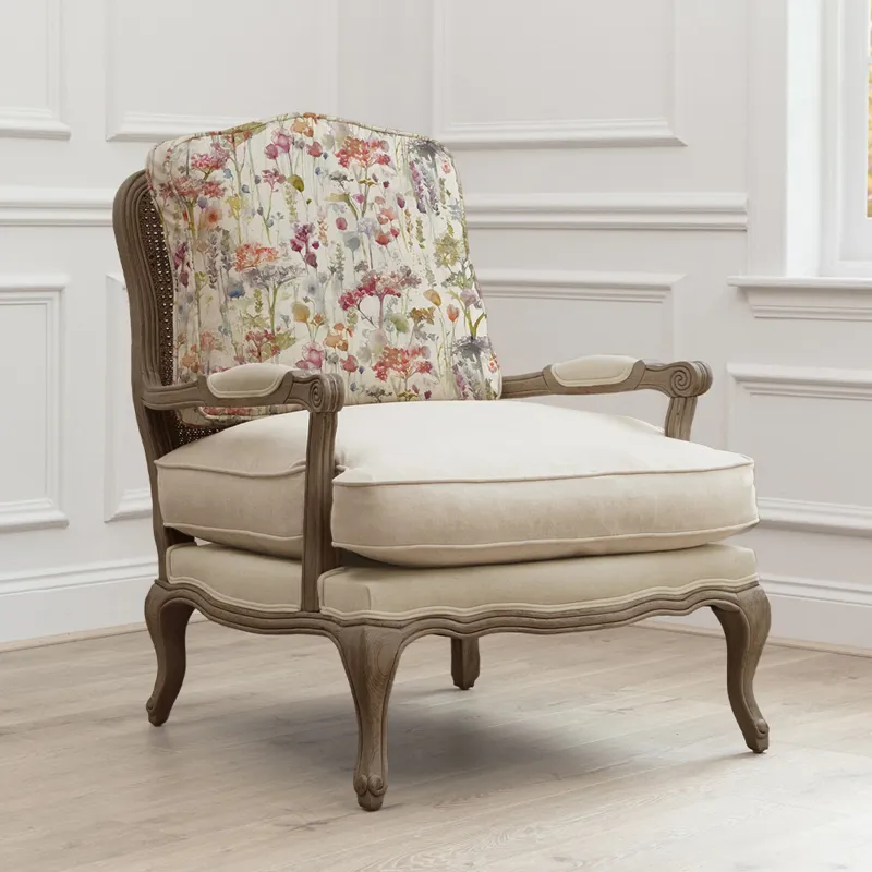 Ilinizas Printed Florence Chair Stone/Poppy