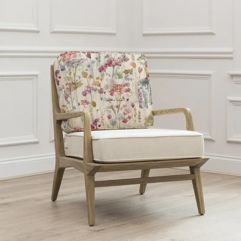 Ilinzas Printed Idris Chair Poppy