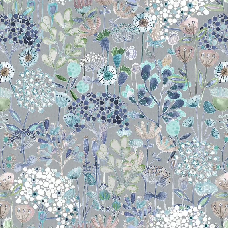 Ailsa 1.4m Wide Width Wallpaper (By The Metre) Cornflower