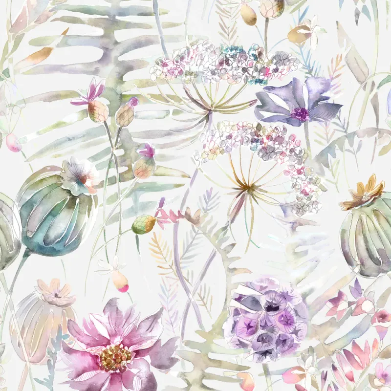 Edenmuir 1.4m Wide Width Wallpaper (By The Metre) Raspberry