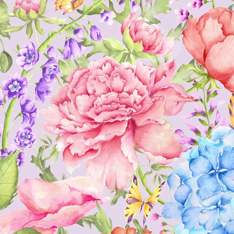 Idalia 1.4m Wide Width Wallpaper (By The Metre) Heather