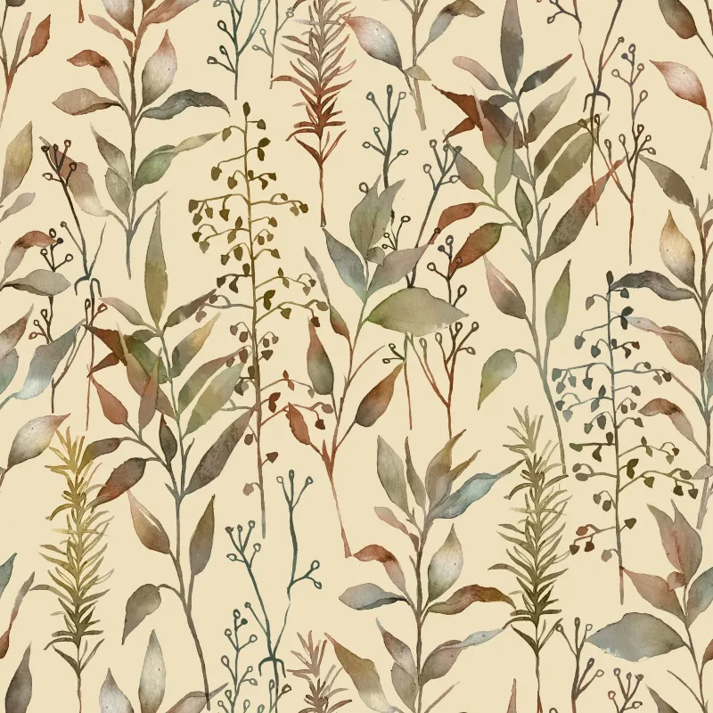 Aberduna 1.4m Wide Width Wallpaper (By The Metre) Mulberry