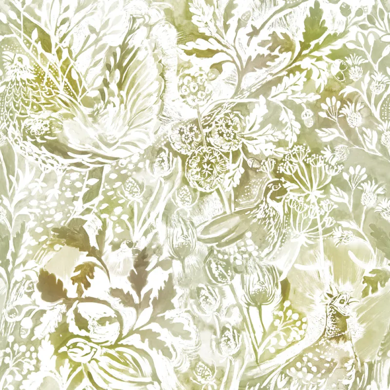 Rothesay 1.4m Wide Width Wallpaper (By The Metre) Mustard