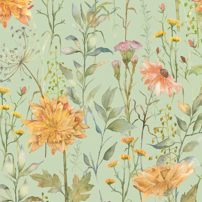 Delamere 1.4m Wide Width Wallpaper (By The Metre) Sage