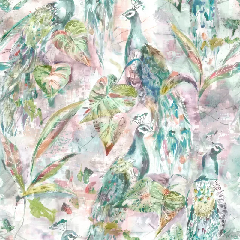 Ebba 1.4m Wide Width Wallpaper (By The Metre) Coral