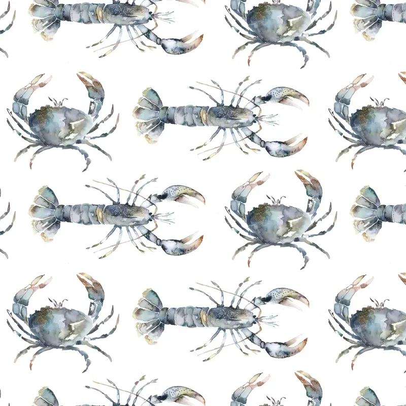 Crustaceans 1.4m Wide Width Wallpaper (By The Metre) Slate