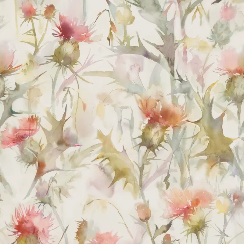 Cirsium 1.4m Wide Width Wallpaper (By The Metre) Russet