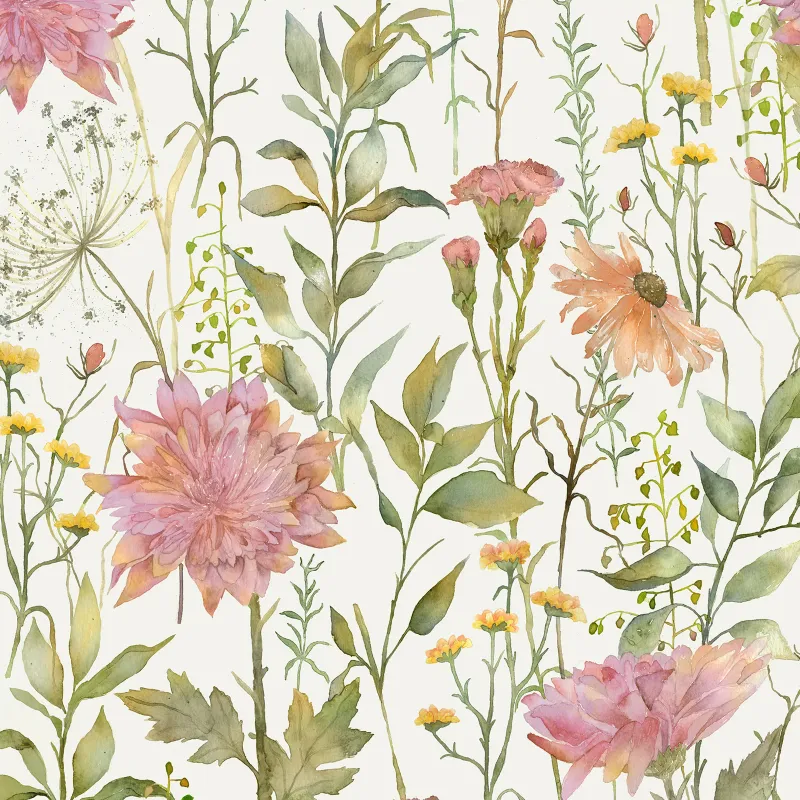 Delamere 1.4m Wide Width Wallpaper (By The Metre) Blossom