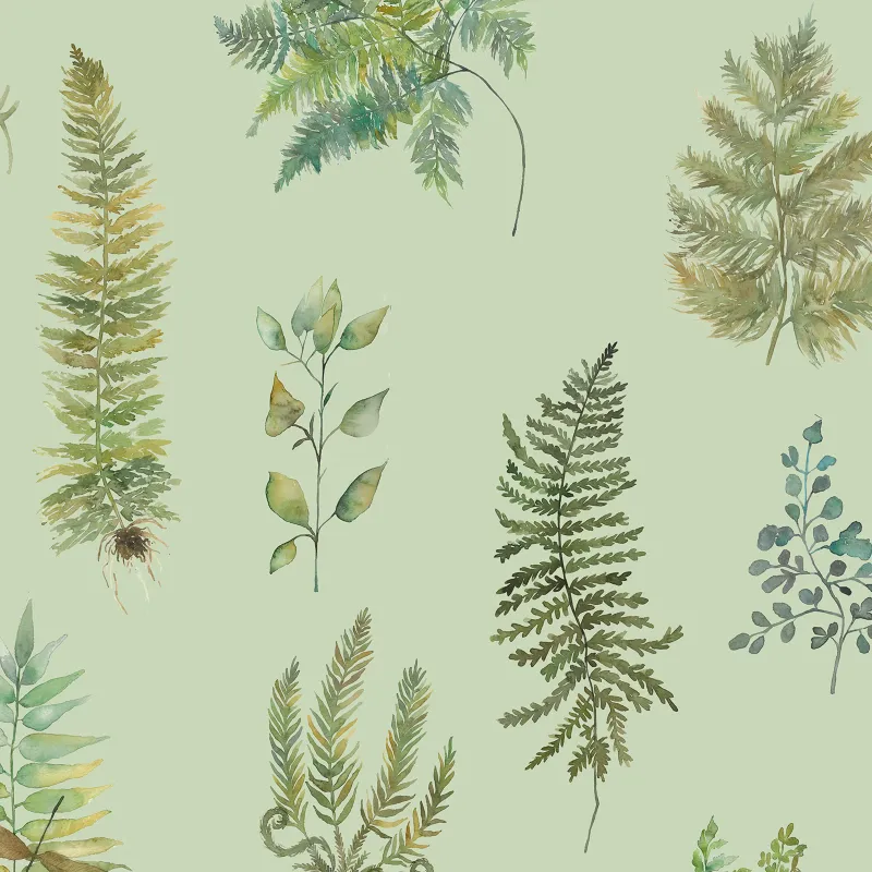 Verbena 1.4m Wide Width Wallpaper (By The Metre) Sage