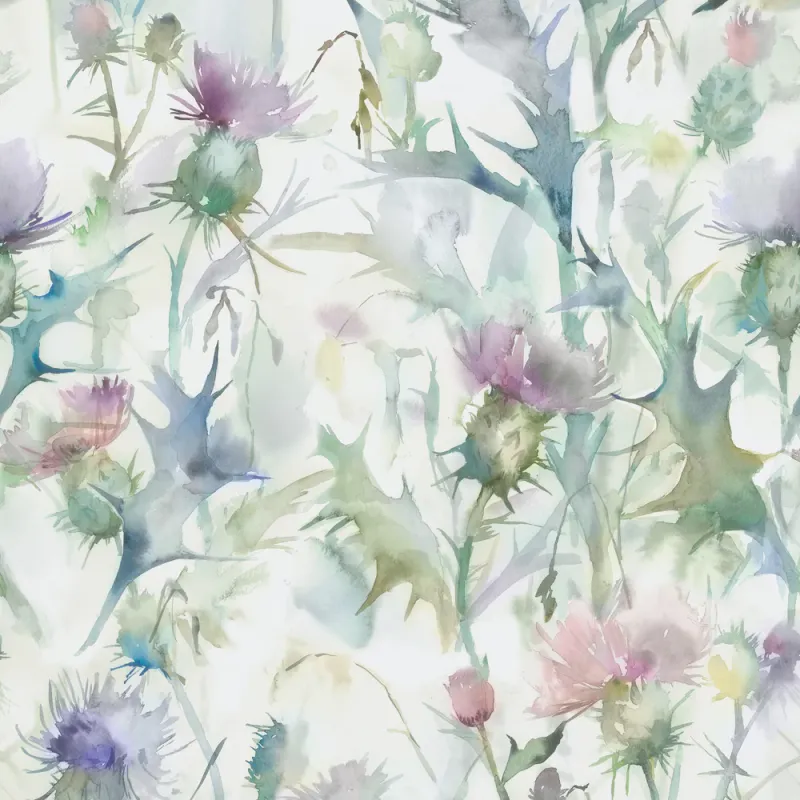 Cirsium 1.4m Wide Width Wallpaper (By The Metre) Damson