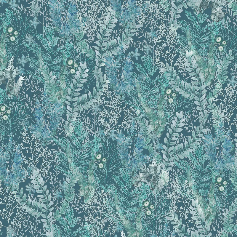 Valetta 1.4m Wide Width Wallpaper (By The Metre) Teal
