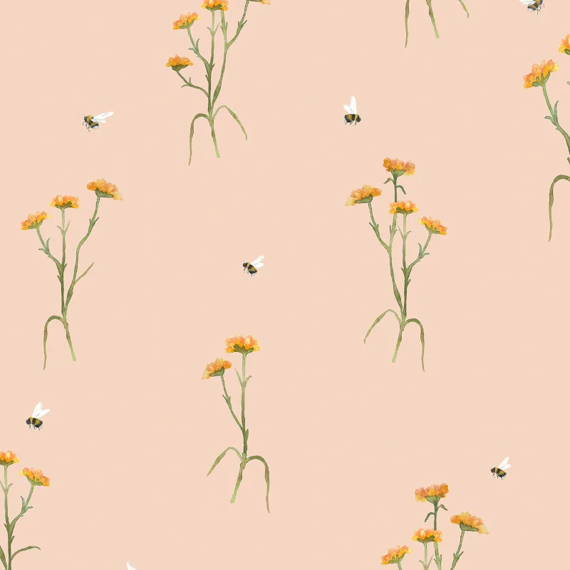 Allimore 1.4m Wide Width Wallpaper (By The Metre) Apricot