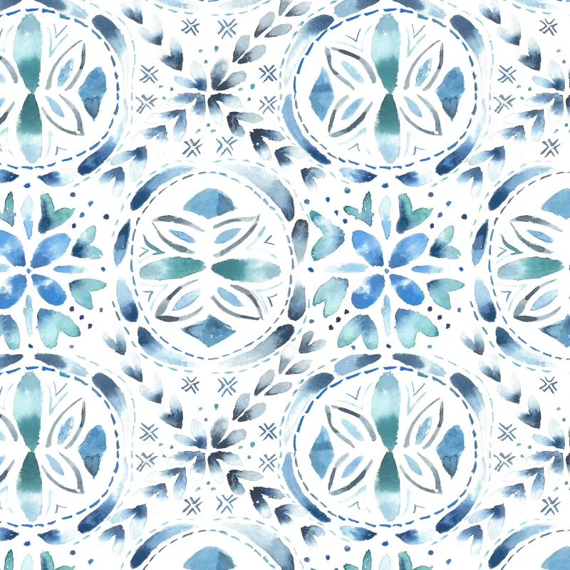 Casia 1.4m Wide Width Wallpaper (By The Metre) Denim