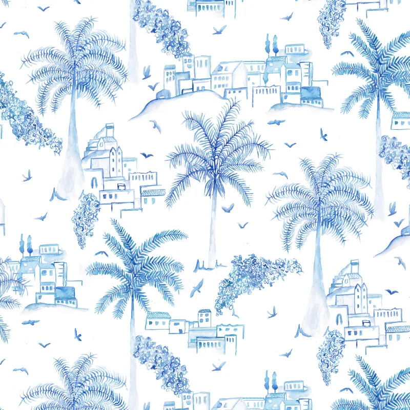 Altea 1.4m Wide Width Wallpaper (By The Metre) Cobalt