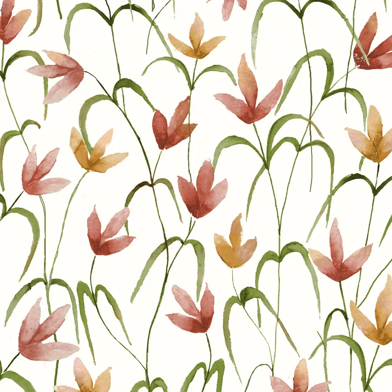 Fresia 1.4m Wide Width Wallpaper (By The Metre) Linen