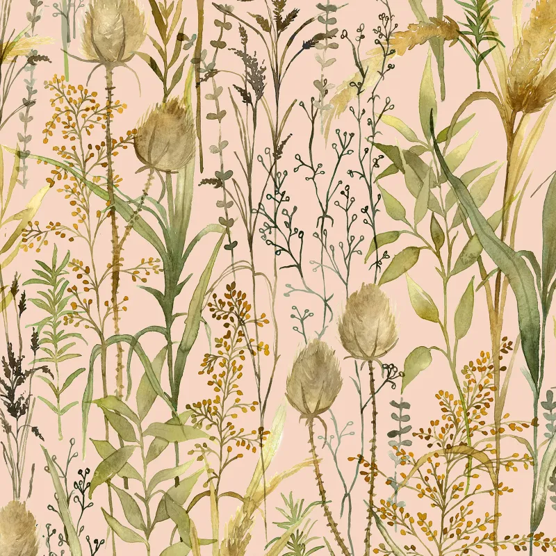 Lydiard 1.4m Wide Width Wallpaper (By The Metre) Apricot