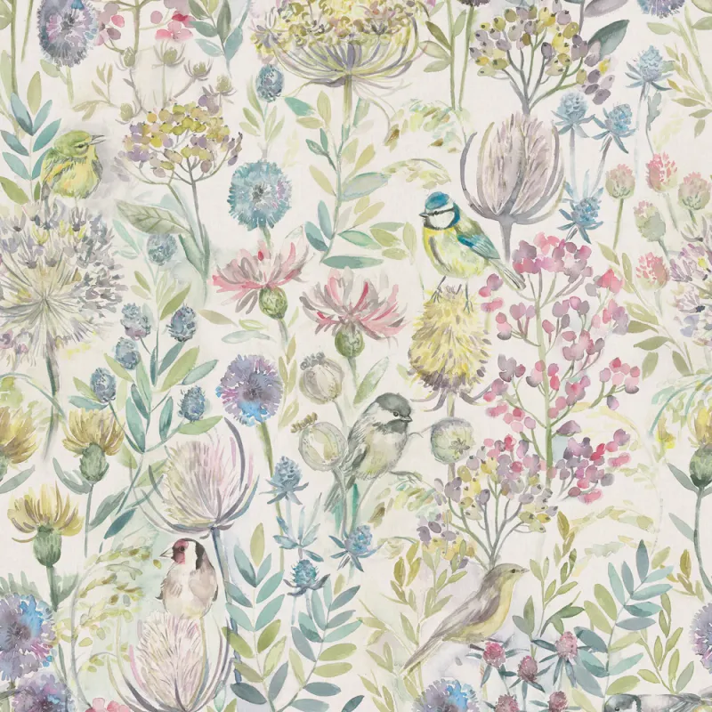 Morning Chorus 1.4m Wide Width Wallpaper (By The Metre) Green