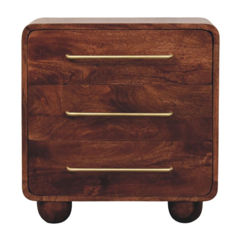 3-Drawer Rounded Chest