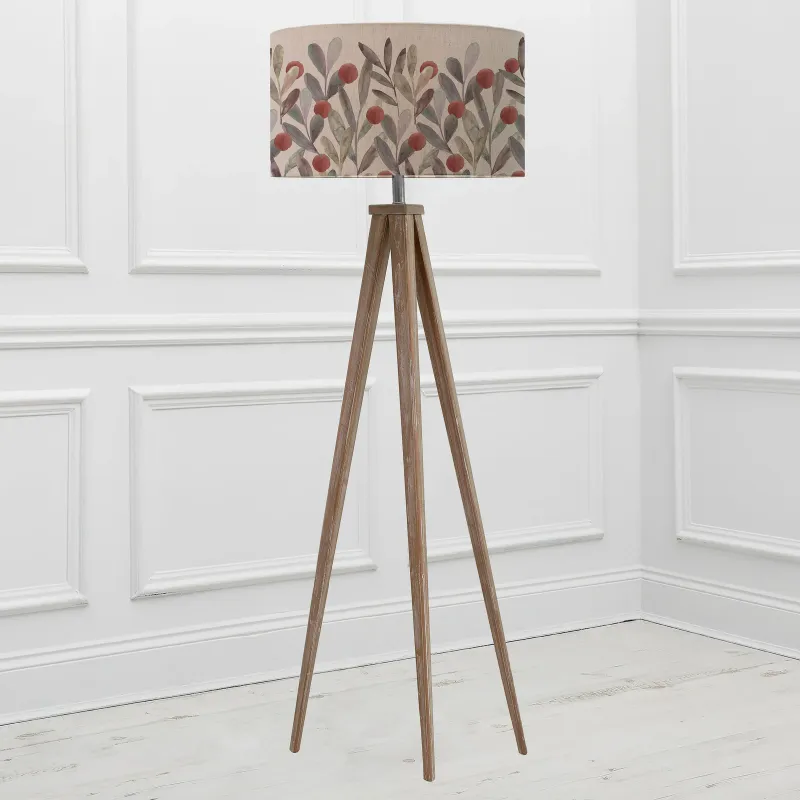 Katsura Eva & Aratus Complete Floor Lamp Grey/Mulberry