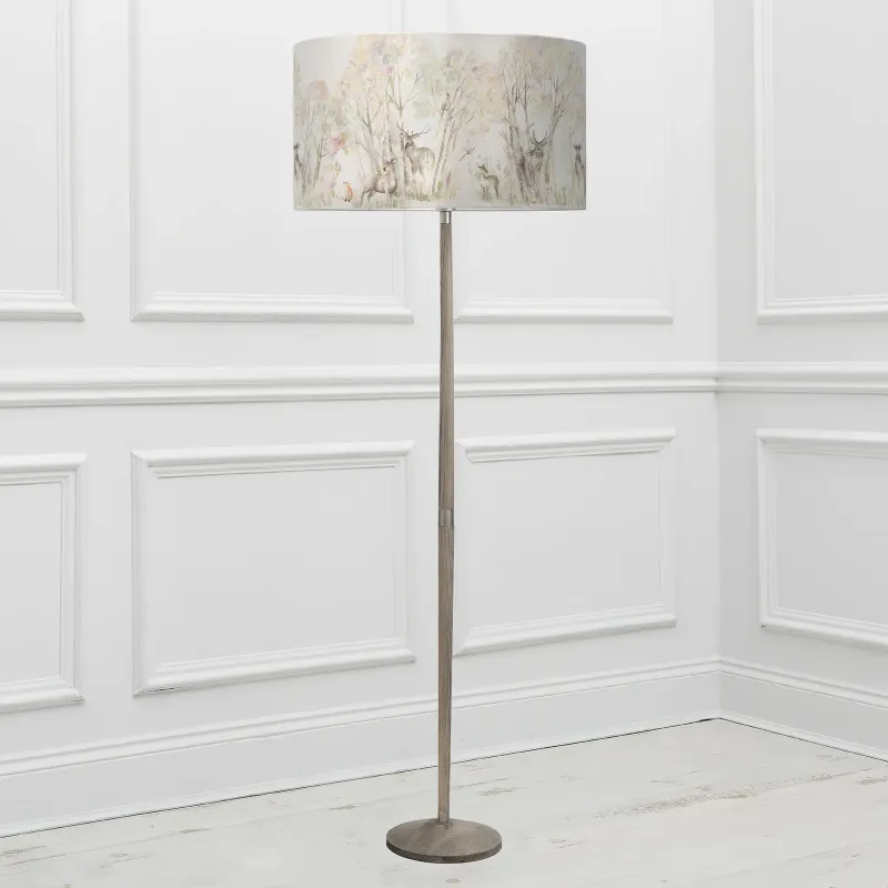 Enchanted Forest Eva & Solensis Complete Floor Lamp Grey/Forest