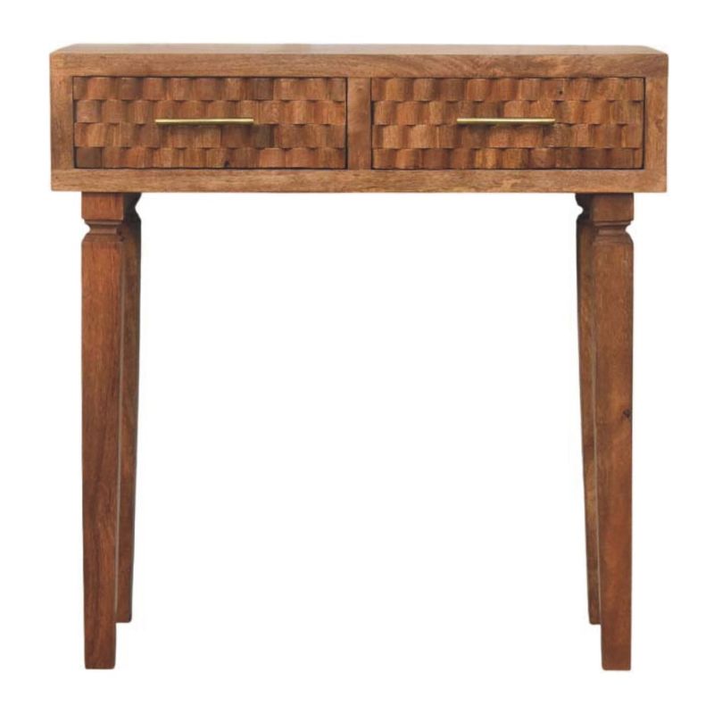 Cadiz Carved Twin-Drawer Console