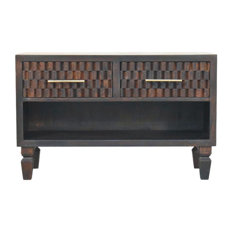 Cadiz Carved Shoe Storage Bench